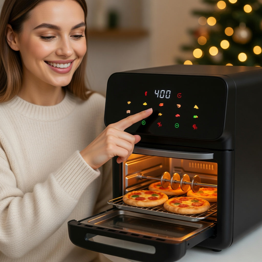 Rotisserie spit included